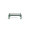 Frog Furnishings Gray 4' Heritage Backless Bench with Green Frame PB 4GRAGFHERBAC - alternate 2